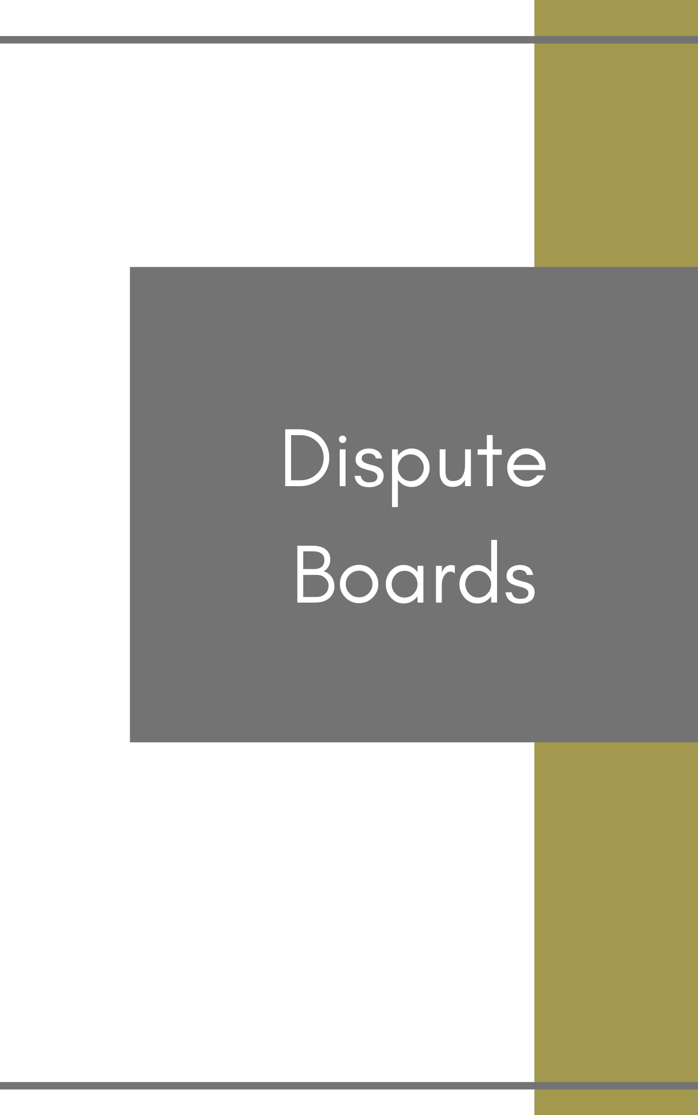 Dispute Boards