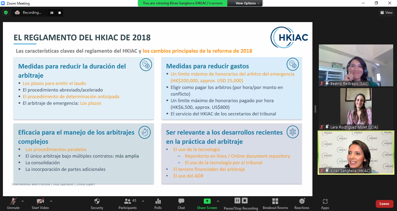 79 estudiantes participaron en los cursos sobre Arbitraje Institucional y sobre Gestión Colaborativa de Conflictos organizados por el CAM Santiago