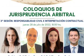 Coloquios de Jurisprudencia Arbitral – 3° Sesión: Responsabilidad Civil e Interpretación Contractual