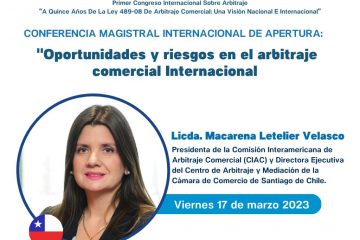 1° Congreso Internacional sobre Arbitraje:  «A 15 Años de la Ley 489-08 de Arbitraje Comercial: Una Visión Nacional e Internacional»