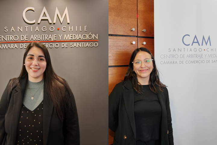 Egresada y Abogada de la Facultad de Derecho de la Universidad de Chile concluyen pasantías en el CAM Santiago